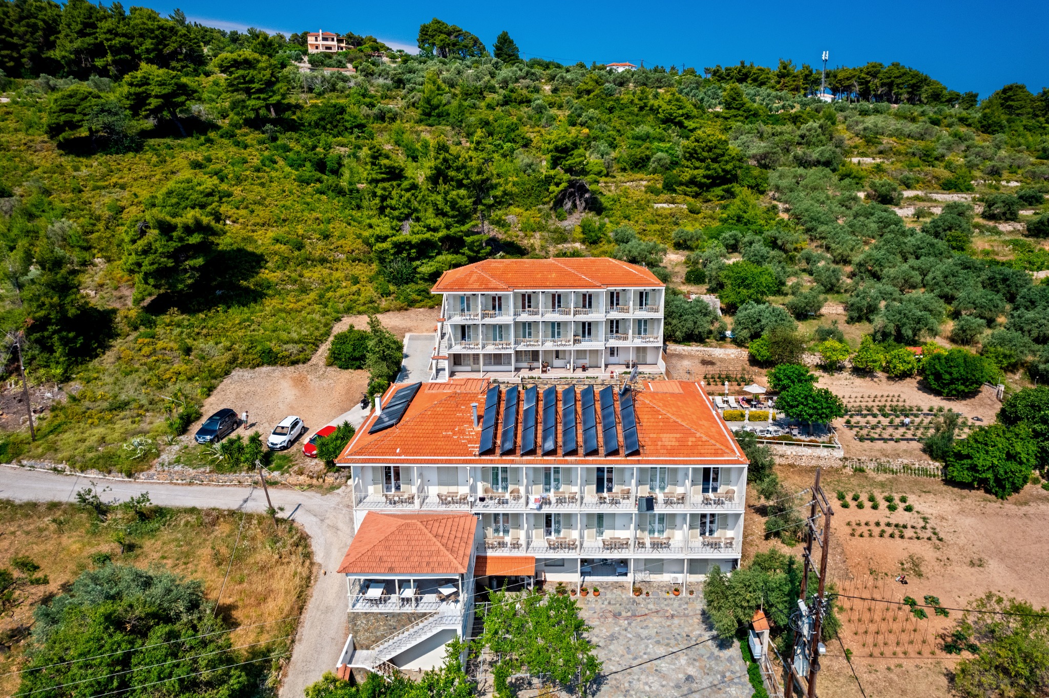 Εναέρια άποψη του Nereides Hotel Apartments στην Αλόννησο